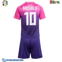 Fotballdrakt Barn Tyskland Jamal Musiala #10 Bortedraktsett EM 2024 Kortermet (+ Korte bukser)